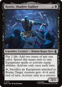 Ronin, Shadow Stalker - Marvel Super Heroes - Magic: The Gathering card