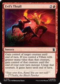 Evil's Thrall - Marvel Super Heroes - Magic: The Gathering card