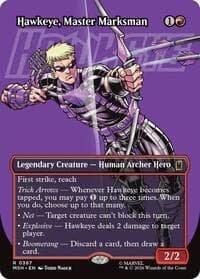Hawkeye, Master Marksman (Borderless) - Marvel Super Heroes - Magic: The Gathering card
