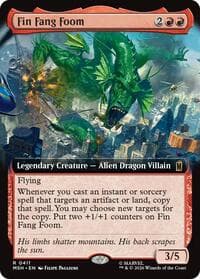 Fin Fang Foom (Extended Art) - Marvel Super Heroes - Magic: The Gathering card
