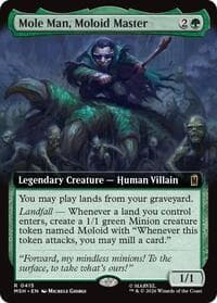 Mole Man, Moloid Master (Extended Art) - Marvel Super Heroes - Magic: The Gathering card