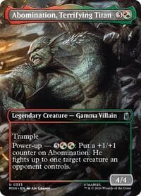 Abomination, Terrifying Titan (Borderless) - Marvel Super Heroes - Magic: The Gathering card