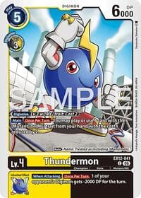 Thundermon - Digital World Shambala - Digimon Card Game card