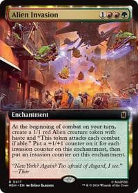 Alien Invasion (Extended Art) - Marvel Super Heroes - Magic: The Gathering card