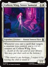 Colleen Wing, Street Samurai - Marvel Super Heroes - Magic: The Gathering card