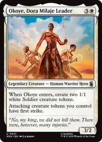 Okoye, Dora Milaje Leader - Marvel Super Heroes - Magic: The Gathering card