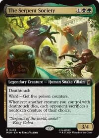The Serpent Society (Extended Art) - Marvel Super Heroes - Magic: The Gathering card