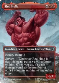 Red Hulk (Borderless) - Marvel Super Heroes - Magic: The Gathering card