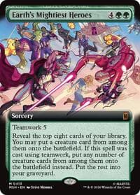 Earth's Mightiest Heroes (Extended Art) - Marvel Super Heroes - Magic: The Gathering card