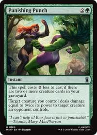 Punishing Punch - Marvel Super Heroes - Magic: The Gathering card