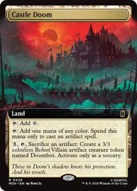 Castle Doom (Extended Art) - Marvel Super Heroes - Magic: The Gathering card