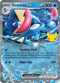 Greninja ex - ME: 30th Celebration - Pokemon card