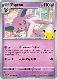 Espeon - ME: 30th Celebration - Pokemon card