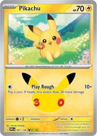 Pikachu - ME: 30th Celebration - Pokemon card