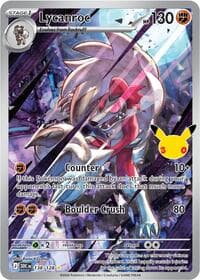 Lycanroc - ME: 30th Celebration - Pokemon card