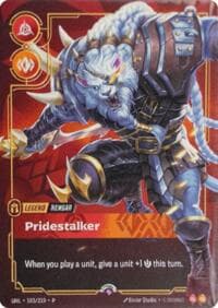 Rengar, Pridestalker (Metal) (Prize Wall) - Riftbound Organized Play Promotional Cards - Riftbound: League of Legends Trading Card Game card
