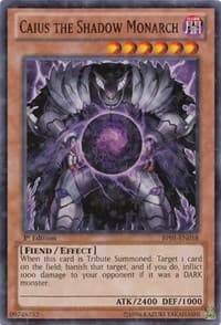 Caius the Shadow Monarch (Starfoil) - Battle Pack: Epic Dawn - YuGiOh card