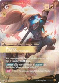 Poppy, Defender of the Meek - Riftbound Organized Play Promotional Cards - Riftbound: League of Legends Trading Card Game card