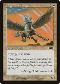 Pegasus Charger - Urza's Saga - Magic: The Gathering card