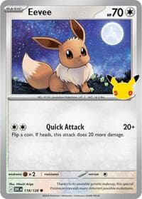 Eevee - ME: 30th Celebration - Pokemon card