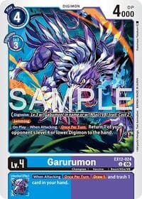 Garurumon - Digital World Shambala - Digimon Card Game card