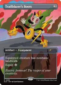 Trailblazer's Boots - Secret Lair Drop Series - Magic: The Gathering card