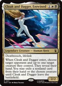 Cloak and Dagger, Entwined - Marvel Super Heroes - Magic: The Gathering card