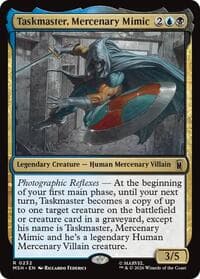 Taskmaster, Mercenary Mimic - Marvel Super Heroes - Magic: The Gathering card