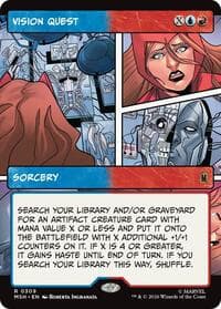 Vision Quest (Borderless) - Marvel Super Heroes - Magic: The Gathering card