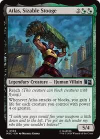 Atlas, Sizable Stooge - Commander: Marvel Super Heroes - Magic: The Gathering card