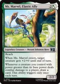 Ms. Marvel, Elastic Ally - Commander: Marvel Super Heroes - Magic: The Gathering card
