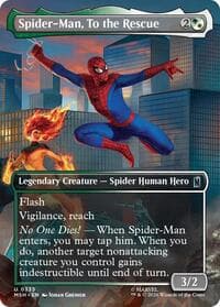 Spider-Man, To the Rescue (Borderless) - Marvel Super Heroes - Magic: The Gathering card