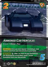 Armored Car Hercules - Challenger Series: My Hero Academia - Final Battle - UniVersus card