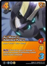 All Might's Armored Punch - Challenger Series: My Hero Academia - Final Battle - UniVersus card