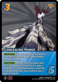 Concealing Power - Challenger Series: My Hero Academia - Final Battle - UniVersus card