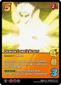 Demon Lord's Blast - Challenger Series: My Hero Academia - Final Battle - UniVersus card
