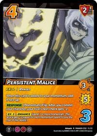 Persistent Malice - Challenger Series: My Hero Academia - Final Battle - UniVersus card