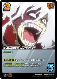 Panicked Outburst - Challenger Series: My Hero Academia - Final Battle - UniVersus card