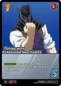 Toying with Endeavor and Hawks - Challenger Series: My Hero Academia - Final Battle - UniVersus card