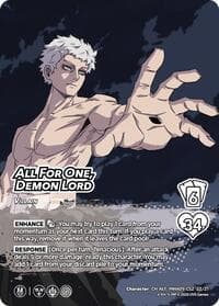 All For One, Demon Lord (Alternative Art) - Challenger Series: My Hero Academia - Final Battle - UniVersus card