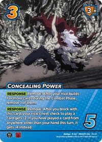 Concealing Power (Alternative Art) - Challenger Series: My Hero Academia - Final Battle - UniVersus card