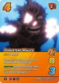 Persistent Malice (Alternative Art) - Challenger Series: My Hero Academia - Final Battle - UniVersus card