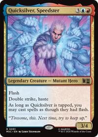Quicksilver, Speedster - Commander: Marvel Super Heroes - Magic: The Gathering card