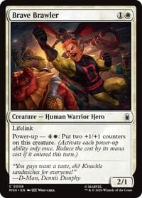 Brave Brawler - Marvel Super Heroes - Magic: The Gathering card