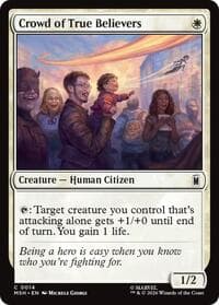 Crowd of True Believers - Marvel Super Heroes - Magic: The Gathering card