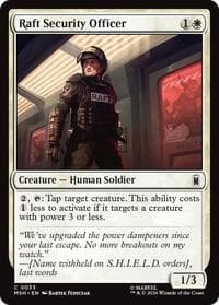Raft Security Officer - Marvel Super Heroes - Magic: The Gathering card