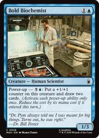 Bold Biochemist - Marvel Super Heroes - Magic: The Gathering card