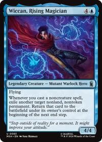 Wiccan, Rising Magician - Marvel Super Heroes - Magic: The Gathering card
