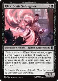 Klaw, Sonic Subjugator - Marvel Super Heroes - Magic: The Gathering card