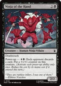 Ninja of the Hand - Marvel Super Heroes - Magic: The Gathering card